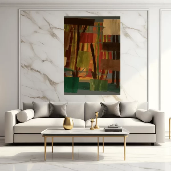 Color blocks Canvas Painting