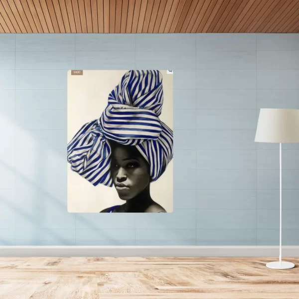 Oni Gele (The one with head-wrap) Canvas Painting