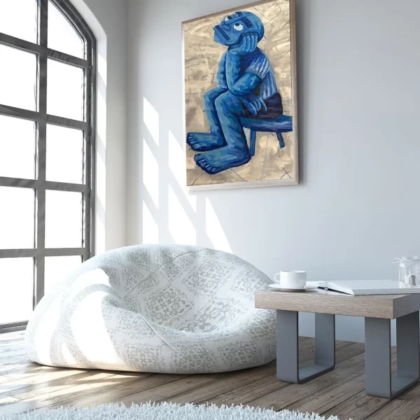 le scienceur / the thinker Canvas Painting