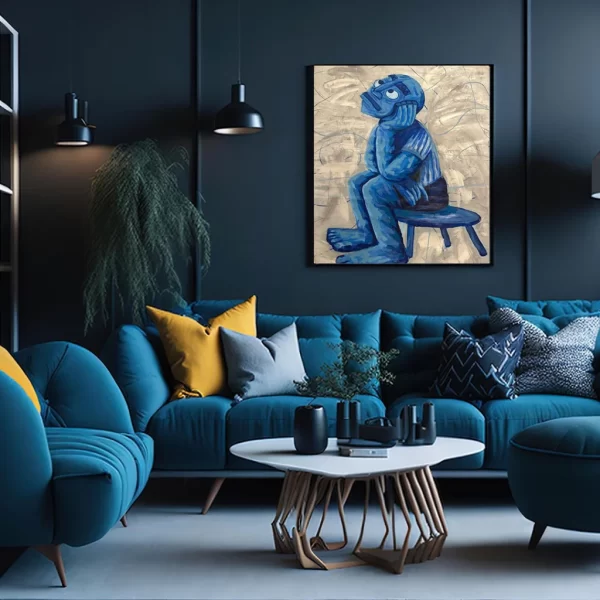 le scienceur / the thinker Canvas Painting